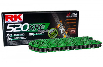 ŁAŃCUCH NAPĘDOWY MM520XRE-120(XW-RING) ZAKUWKA (CLF) W ZESTAWIE KOLOR ZIELONY (POJEMNOŚĆ: DO 800 CCM) (36,5 KN)