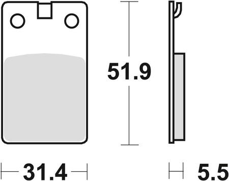 KLOCKI HAMULCOWY TRW MCB564