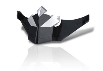 nosek do gogli wzmacniany czarno-srebny - model 2016