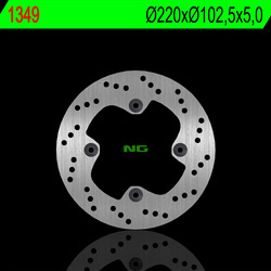 Tarcza hamulcowa tył honda cbr 250 r 11-12 (220x102,5x5,0mm) (4x10,5mm)