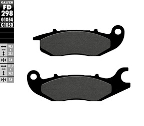 Klocki hamulcowe kh375 honda cbr 125/cbf125 przód