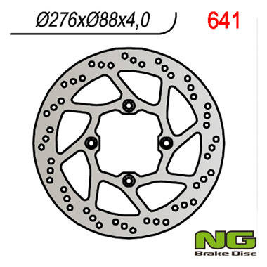 Tarcza hamulcowa przód honda xl 125 v varadero '01-'13 (276x88x4) (4x10,5mm)