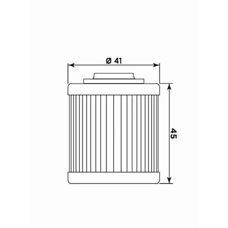 Filtr oleju can-am d450`08-12 (hf560)