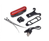 Lampa rowerowa tył LED USB 
