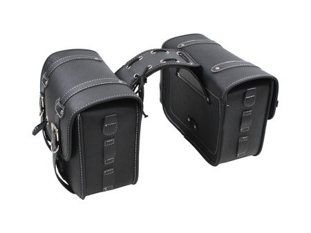 Sakwy Motocyklowe Uniwersalne Z Uchwytami Na Butelki Ekoskóra