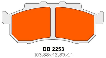 Klocki hamulcowe przód kh476 / kh477 triumph rocket iii 2500 '19-'22, honda muv 700 big red '09,