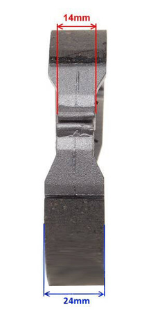 Szczęka hamulca do Tgb Orion 101S komplet 110x24