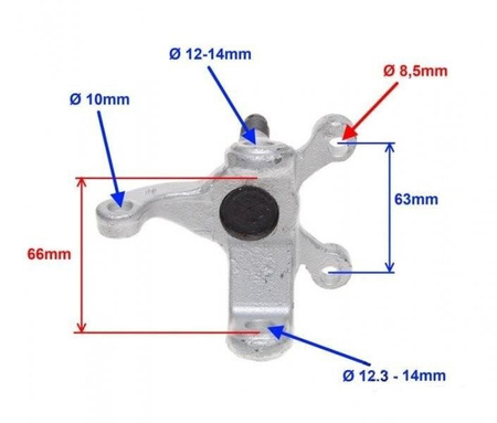 Zwrotnica Zawieszenie prawa przód ATV 150 Automat