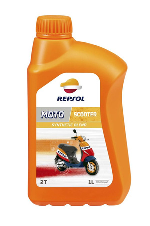Repsol olej silnikowy 2t moto scooter 1l półsyntetyczny (12)