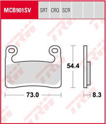 Klocki hamulcowe sinter street bmw r 1250 gs adventure 19-21, bmw r 1250 gs 19-21, bmw r 1250 rt 19-21, bmw s 1000 rr 19-21 przód