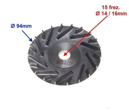 Tarcza zewnętrzna wariatora skuter 2T z Wałem 16mm