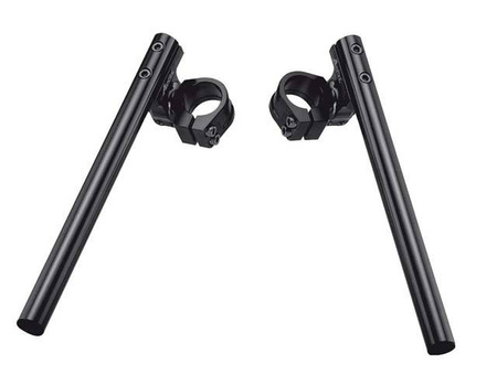 Kierownica dwuczęściowa regulowana street clip-on uchwyt 33mm kolor czarny