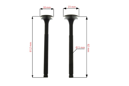 Głowica cylindra skuter 4T gy6-50 80 cm 47mm duże zawory