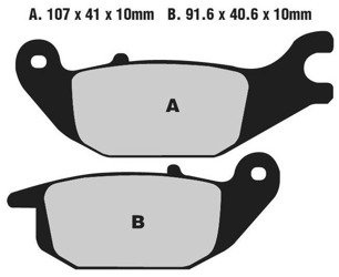 Klocki hamulcowe Honda CBR 125 04-10 Honda XL 125 01-12