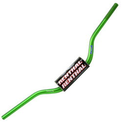 Kierownica 1,1/8 cala (28,6mm) mx fatbar green honda cr/crf, kawasaki kx/kxf kolor zielony z gąbką