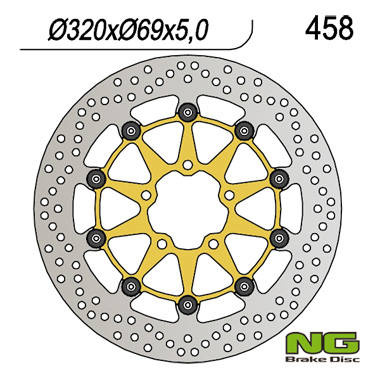 Tarcza hamulcowa przód suzuki gsxr600/750 '97-'03, gsxr1000 '00-'04, tl1000, gsxr1300 hayabusa '99-07 (320x69x5) pływająca