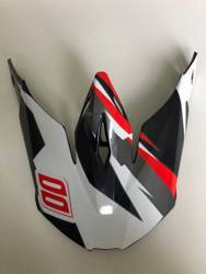 Części daszek (peak) do kasku furiouscore black/red kolor czarny/czerwony