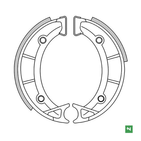 Szczęki hamulcowe aprilia scarabeo 50 93r (125x25mm)