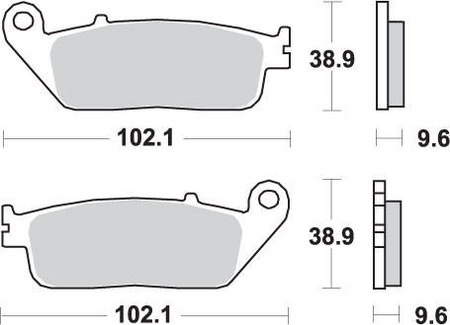 Hamulcowe kh196 street excel sinter kolor złoty pasuje do: honda cb 500, ctx 700, nc 750, vt 750, xl 600v, przód