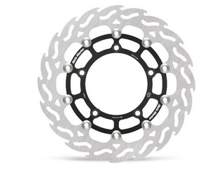 TARCZA PŁYWAJĄCA PRZÓD FLAME (ALUMINIOWY ŚRODEK) LEWA SUZUKI B-KI'07-13, DL 650 V-STROM '08-'19, GSF650/1250 '07-16, GSXF650/1250 '10-18, GSXR1300 '08-18,(310x121x5MM) (5X10,5MM) - NA ZAMÓWIENIE: BOK@OLEKMOTOCYKLE.PL