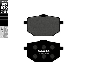 Klocki hamulcowe kh118 półmetaliczne yamaha xt600 '87-'88, xt 600z trnere '89-, tt 600 przód