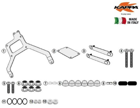 mocowanie skrzynki narzędziowej ks250 do stelaża klr1144
