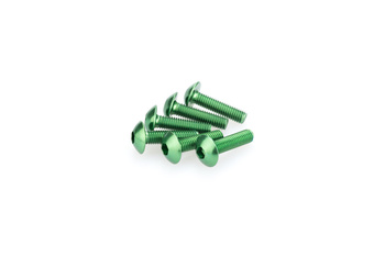 Śruby z anodyzowanego aluminium blister 6 śrub imbusowych m5x15mm zielone