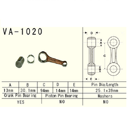 Vesrah - Korbowód Honda Trx90 93-18r.