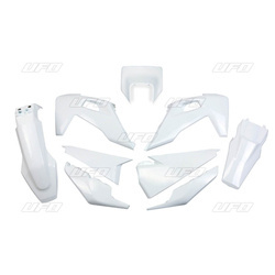 Komplet plastików husqvarna te/tx/fe '20 z osłoną lampy kolor biały (hu623e041)