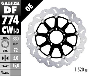 TARCZA HAMULCOWA PRZÓD DUCATI 1098 '07-'08; 1198S/R '09-; 1103/1199/1299 PANIGALE '12-; MULTISTRADA 1103 V4 '21-23 (PRAWA) (WAVE FLOATING) (330X72X5MM)