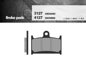 Klocki hamulcowe kh145 / kh236 przód (gsf1200 '96-'00, gsxr750/1100 '88-92, triumph) (ft 3127)