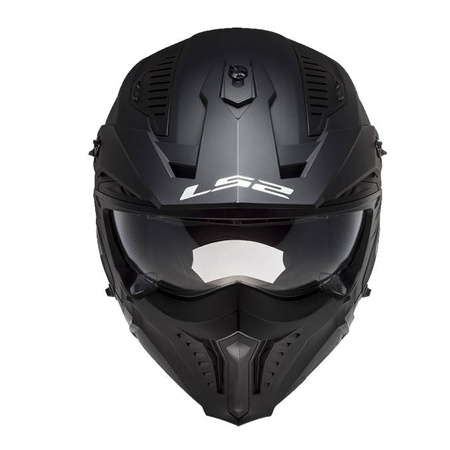 Kask modułowy LS2 OF606 Drifter Solid Matt Black z odpinaną maską