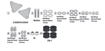 MOCOWANIE SZYBY 6126DTK KYMCO DOWNTOWN 350 GT '24-'25,