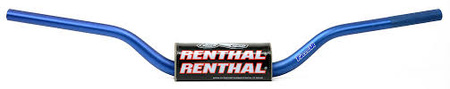 Kierownica 1,1/8 cala (28,6mm) mx fatbar blue cr high/ricky johnson kolor niebieski z gąbką