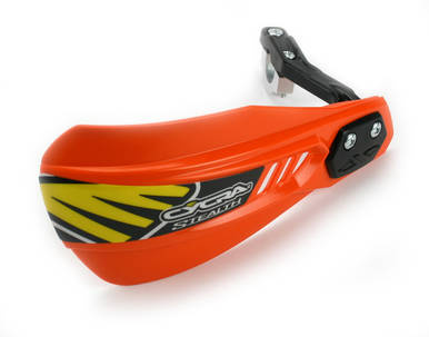 Osłony rąk (listki) z mocowaniem (22mm/28,6mm) model composite primal stealth racer kolor pomarańczowy