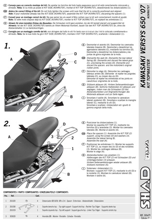 Stelaż kufra tylnego Shad do Kawasaki Versys 650 (07-09)