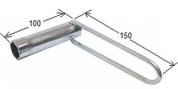 Klucz do świec zapłonowych 21mm x 100mm