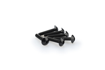Śruby z anodyzowanego aluminium blister 6 śrub imbusowych m5x15mm czarne