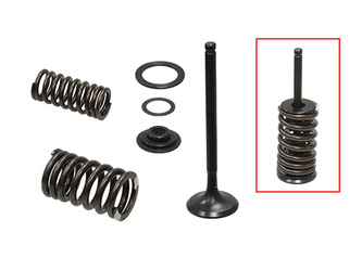 ZAWÓR WYDECHOWY (KOMPLETNY ZAWÓR ZE SPRĘŻYNAMI I PODKŁADKAMI) HONDA CRF 150 F '03-'05, CRF 230 L / F '03-'19 STALOWY (XU-09543E) (27X5,34X89,35MM)