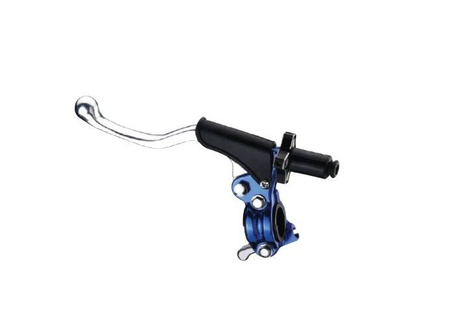 uchwyt dźwigni sprzęgła kompletny + hot start uniwersalny kolor niebieski (cl-06bl) - promocja