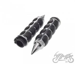 Manetka chrom aluminium guma 7/8" 22 mm