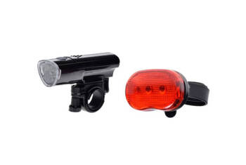 Lampa rowerowa przód+tył komplet
