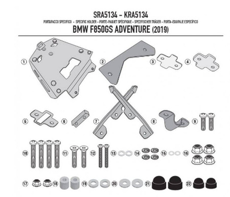 stelaż kufra centralnego bmw f 850gs adventure (19) aluminiowy monokey