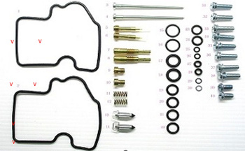 ZESTAW NAPRAWCZY GAŹNIKA KAWASAKI KVF 650 BRUT FORCE '05-'13, KVF 650 PRAIRIE '02-'03 (26-1219)