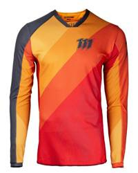 Koszulka moto 111.3 - spectral kolor czerwony/pomarańczowy/czarny rozmiar xl