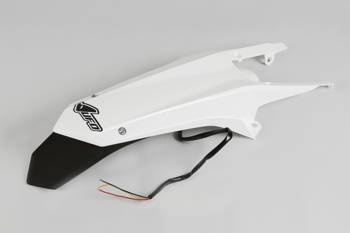 Błotnik tył husqvarna te/tx 125, te/tx/fe/ 250, te 300, fe 350/450/501 '14-16, kolor biały ( enduro z lampką led )