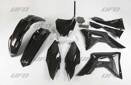 Komplet plastików honda crf 250r '18-'19, crf 450r '17-'19 z osłonami filtra powietrza kolor czarny (ho123e001)