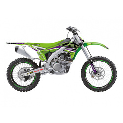 KOMPLET NAKLEJEK (OKLEIN) KAWASAKI KX 450F '16-'18 DREAM 5 KOLOR ZIELONY CZARNY