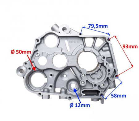 Kartery silnika YX140 komplet lewy prawy pit bike dirt cross 140