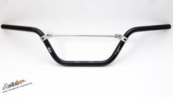 Kierownica aluminiowa z poprzeczką (22,2mm) atv wysoka kolor czarny (szer. 770mm, wys. 160mm)